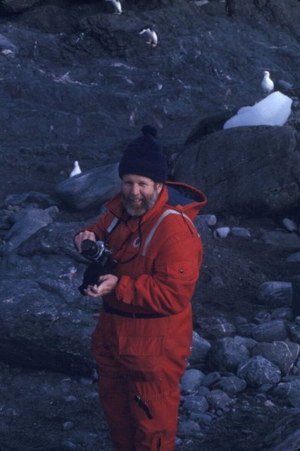 Denzil Miller, South African cruise leader on Elephant Island. Picture
