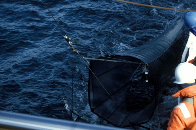 IKMT net for sampling zooplankton. Picture