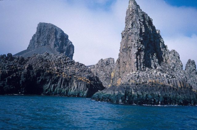The rocky shores of Seal Island, Antarctica. Picture