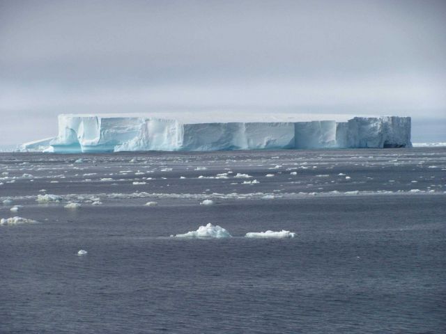 A tabular iceberg. Picture
