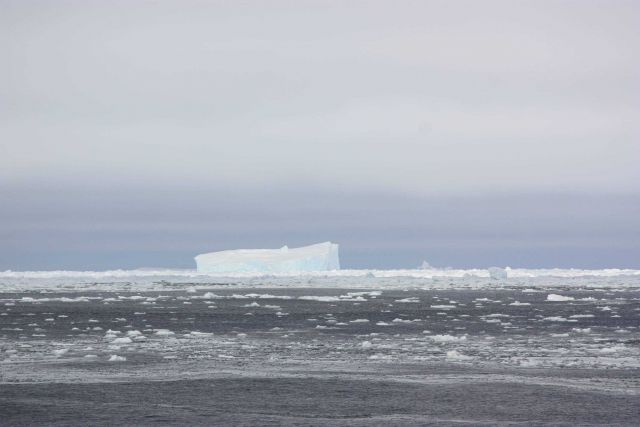 A tabular iceberg, Southern Ocean. Picture