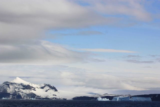 Land and seascape, South Shetland Islands, Antarctica. Picture