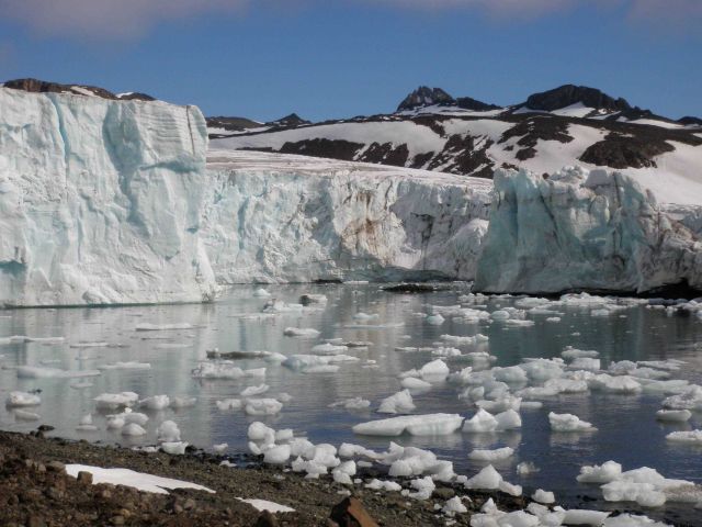 Glacier, King George Island. Picture