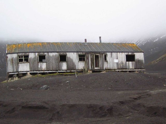 An abandoned camp at Deception Island. Picture