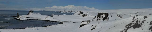 Panoramic view of Cape Shirreff, Livingston Island. Picture