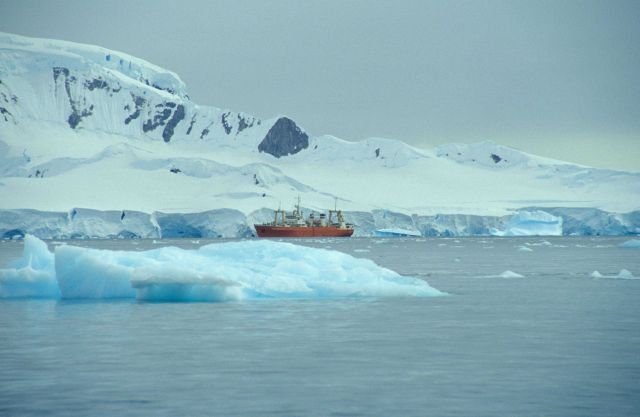The R/V Yuzhmorgeologiya, South Shetland Islands, Antarctica. Picture