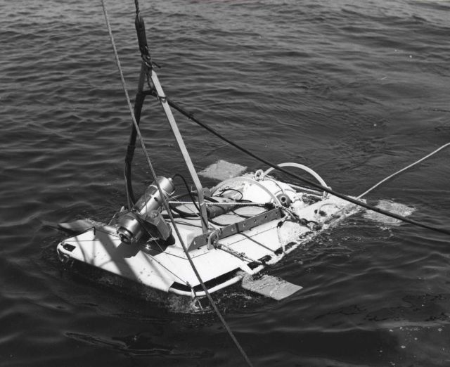 Camera sled being deployed Picture