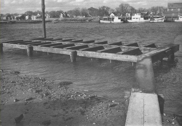 A specially-designed ice-breaking dock to permit handling of experimental animals in northern climate during winter Picture