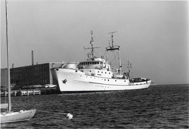 ALBATROSS IV tied up starboard side to at Woods Hole Picture