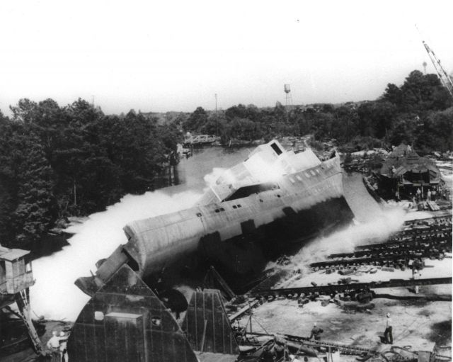 Launching of BCF Ship ALBATROSS IV at Southern Shipbuilding Corporation yards. Picture