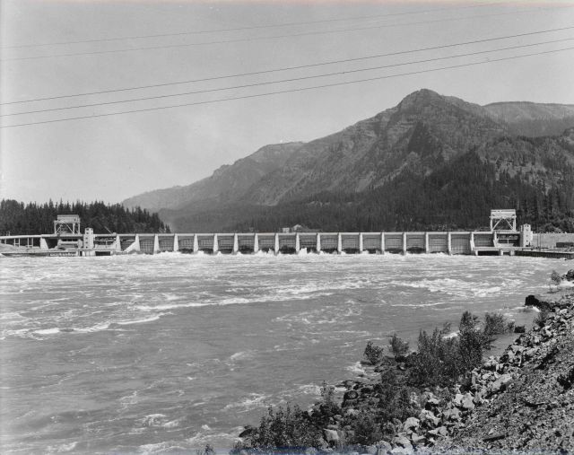 Bonneville Dam - spillway side Picture