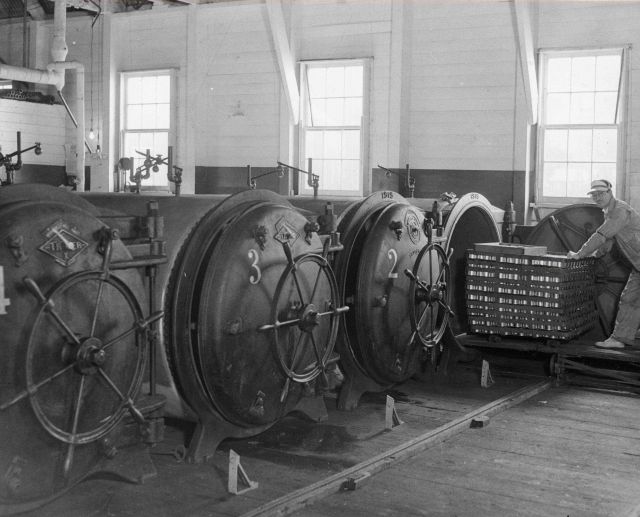 Cooking retorts (basically ovens for cooking material in cans Picture
