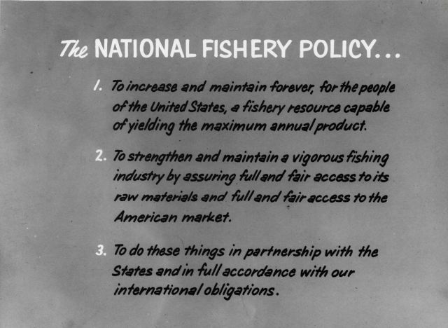 National Fishery Policy (circa 1958) Picture
