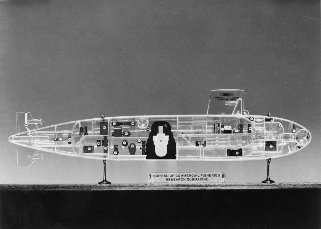 Artwork - artist's conception of a research submersible to be used by the Bureau of Commercial Fisheries Picture