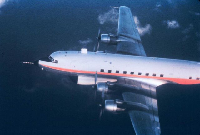 Weather Bureau DC-6 39C in flight Picture