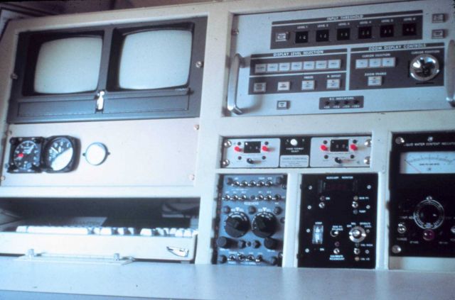 Flight director's station on P-3. Picture