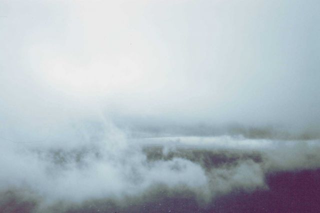 In the eye of Hurricane Eloise looking to the south. Picture