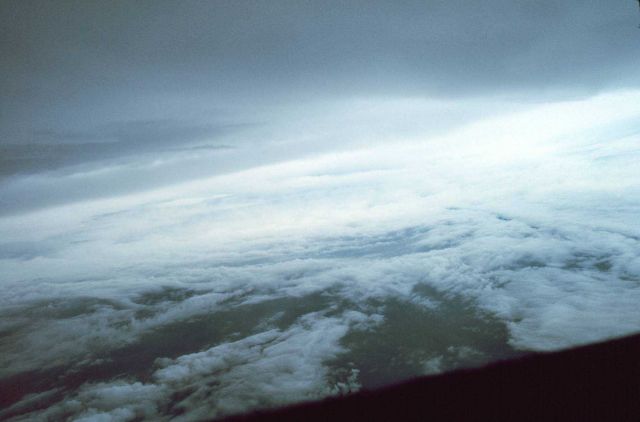 In the eye of Hurricane Frances. Picture