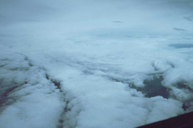 In the eye of Hurricane Emmy. Picture