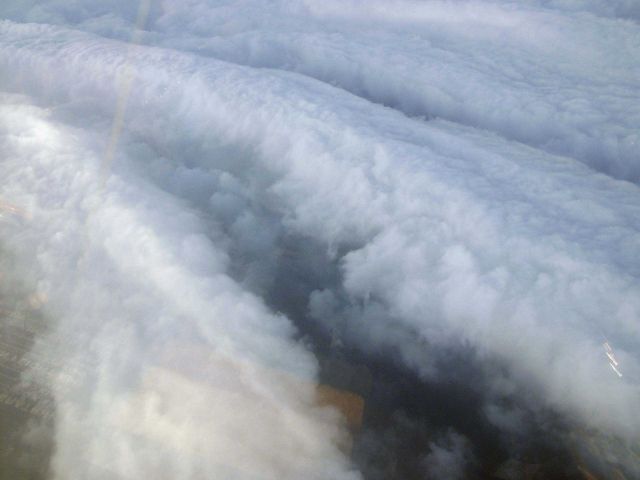 Eyewall of Hurricane Katrina south of Louisiana landfall. Picture