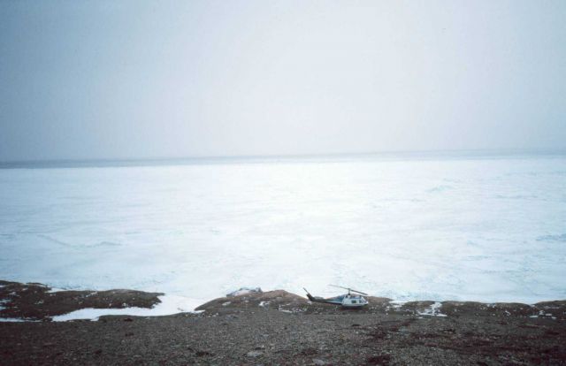 Ice studies in Seward Peninsula area. Picture