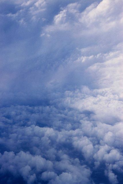In the eye of Hurricane Esther with a view of the eyewall. Picture