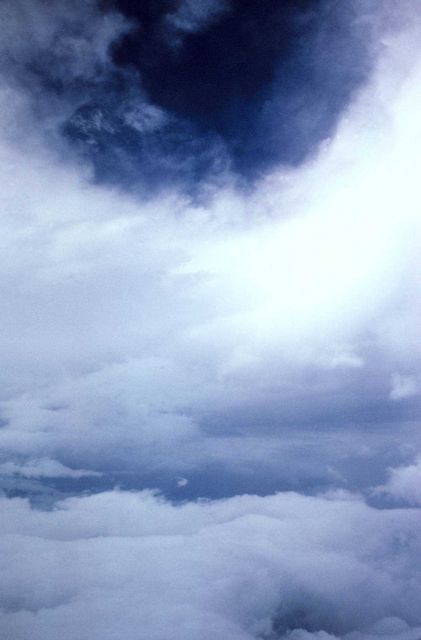 In the eye of Hurricane Betsy. Picture