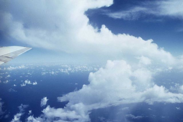 Numerous cloud forms over tropical Atlantic. Picture