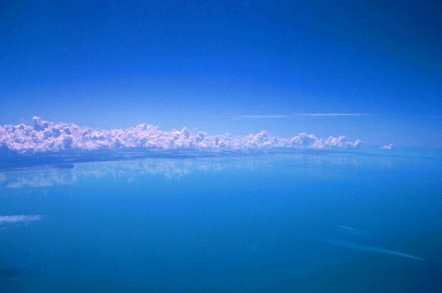 Cumulus over Andros Island. Picture