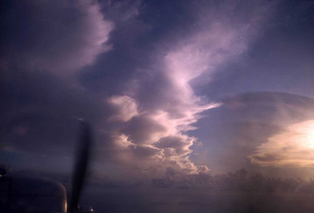 Late afternoon sun while returning from investigating a tropical disturbance. Picture