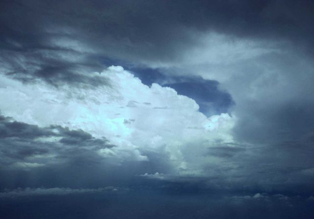 Cumulonimbus seen while on way to Tropical Storm Ella in the western Gulf of Mexico. Picture