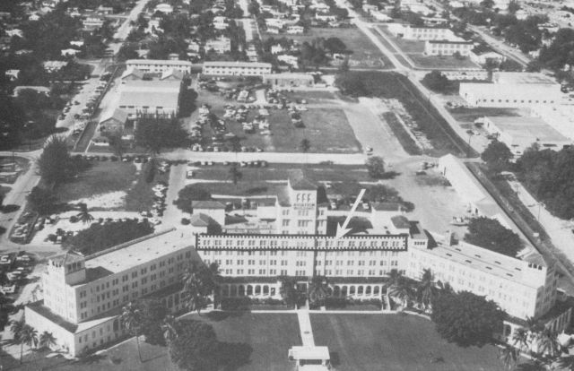 Location of Weather Bureau Hurricane Forecast Center at the Aviation Building Picture