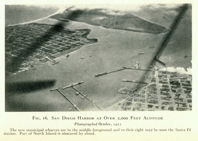 San Diego Harbor at over 2000 feet altitude. Picture