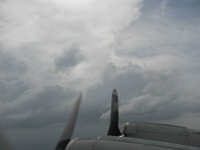 Clouds on the outskirts of Hurricane Ike, seen while leaving MacDill AFB. Picture
