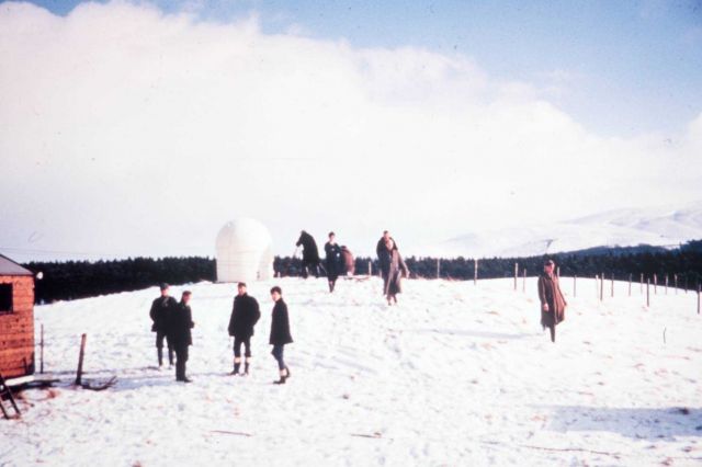 Scenes around the Edinburgh satellite triangulation site. Picture