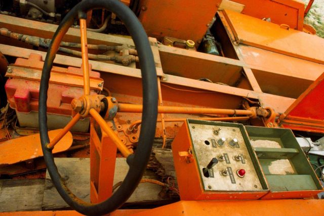 Control panel for TMT - trailer-mounted (light and/or mirror) tower. Picture