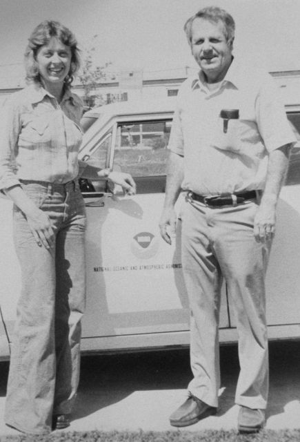 Anita Whitis with Chief of Party G-37 Robert Gerish Picture