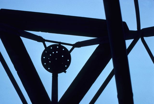 Looking from the observing platform upward to the light plate Picture