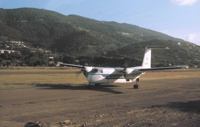 NOAA de Havilland Buffalo N13689 taxiing in Virgin Islands. Picture