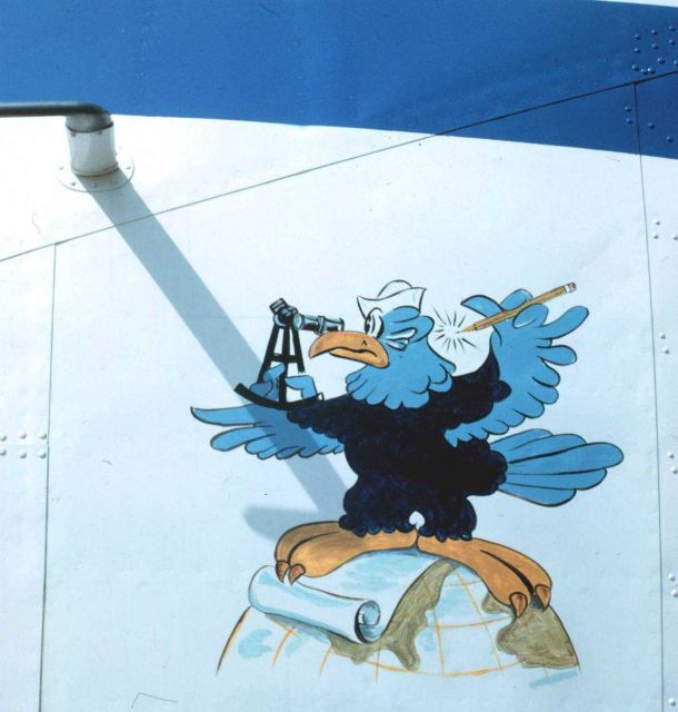 Disney Coast and Geodetic Survey Eagle as nose art on the NOAA de Havilland Buffalo N13689. Picture