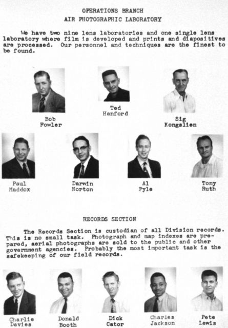 A Christmas card album highlighting the Photogrammetry Division of the Coast and Geodetic Survey in 1955 Picture