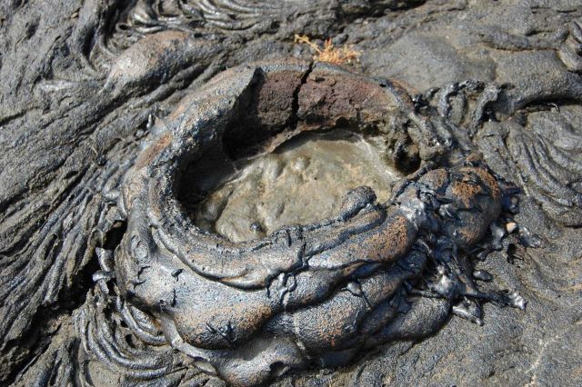 A hornito, a little lava pot. Picture
