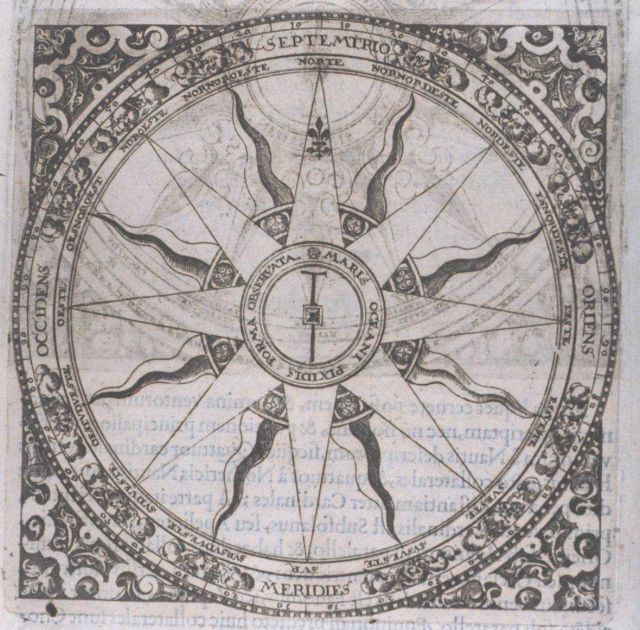 Image -8 of sequence - A decorative wind rose in: Philosophi ac medici... Picture