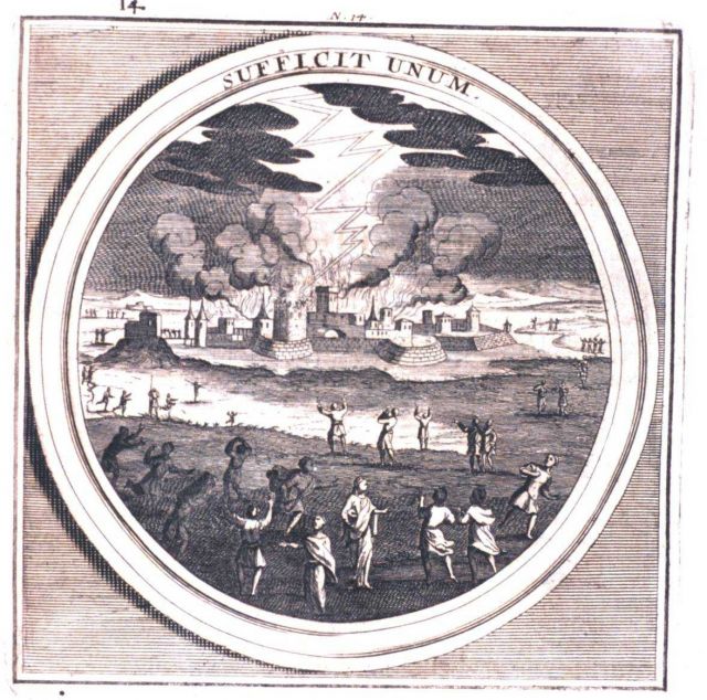 Lightning and its effects - In: Meteorologia philosophico-politica ... Picture