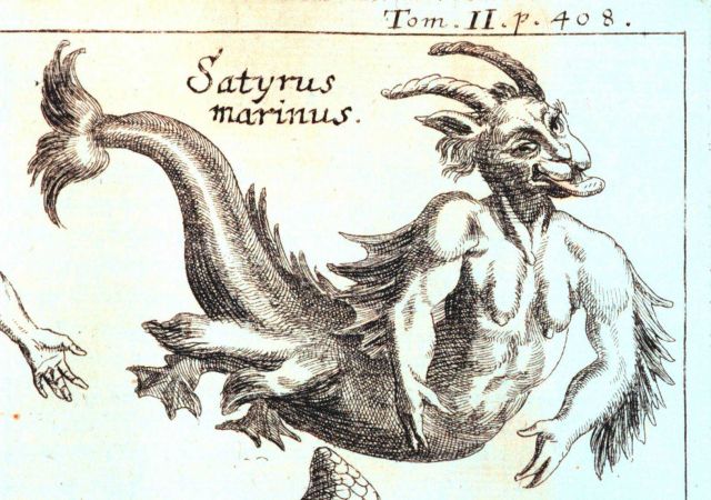 Mythical Satyrus marinus - a sea-going merman satyr Picture