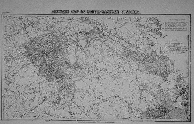 Military map of South-Eastern Virginia published by the United States Coast Survey Picture