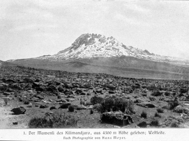 Mount Mawenzi, the lesser known lower peak of Kilimanjaro, as seen from the west Picture