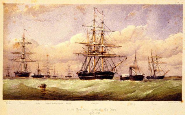 Arctic Squadron quitting the Nore, April 1852 Picture