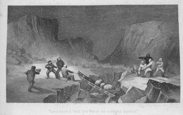 Crossing the ice belt at Coffee Gorge Picture