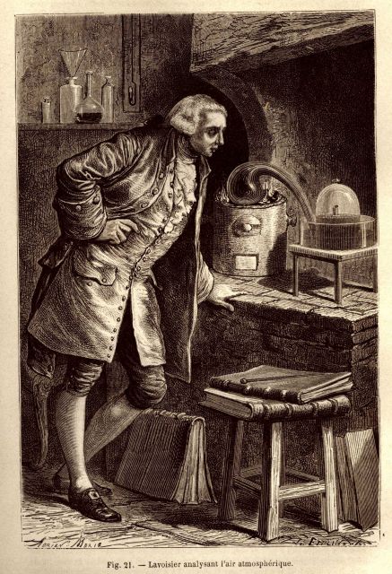 Lavoisier analyzing the constituents of the atmosphere Picture